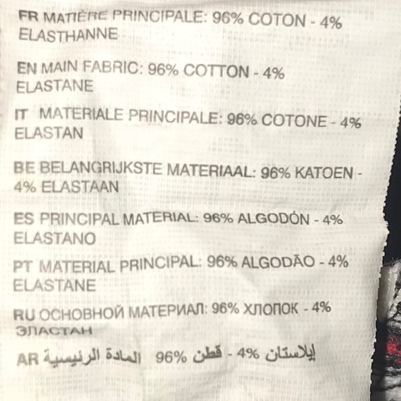 black crop top style bra with white+red stripes - Picture 6 of 6